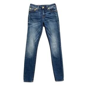 True Religion Jeans Womens 25 Blue High Rise Jennie Curvy Skinny Stretch Denim